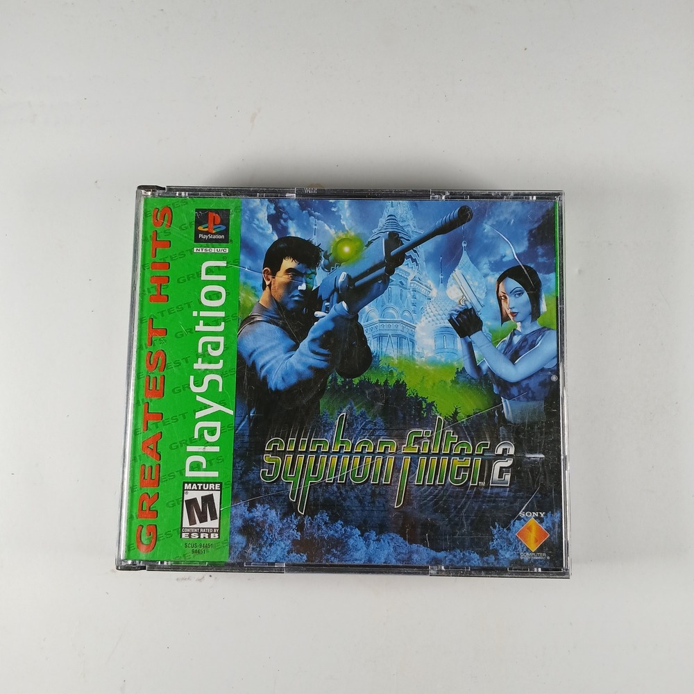Sony Syphon Filter 2 PS1 Playstation Greatest Hits 2-Disc Set SCUS-94451